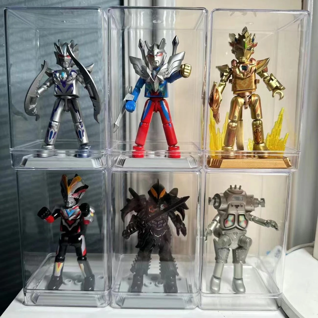 奥特曼模型收纳盒积木玩具收纳透明亚克力防尘盒布鲁可模型展示盒