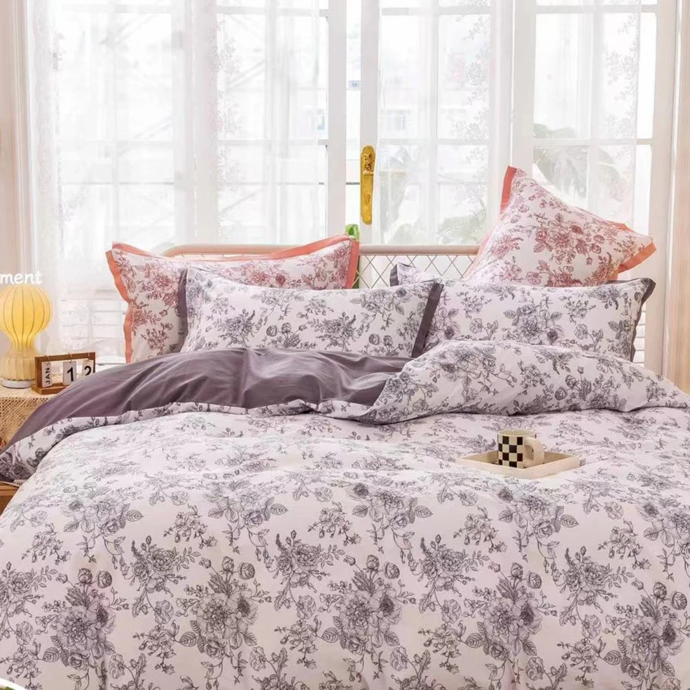 水洗棉床单床上用品简约韩式亲肤加厚印花