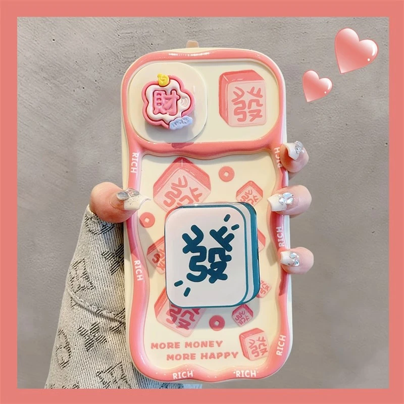 适用苹果iphone14promax手机壳推拉窗发财支架硅胶全包镜头高级感