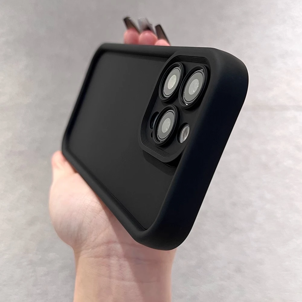 适用iphone新款苹果手机壳简约全包防摔硅胶高级感纯色个性男女款