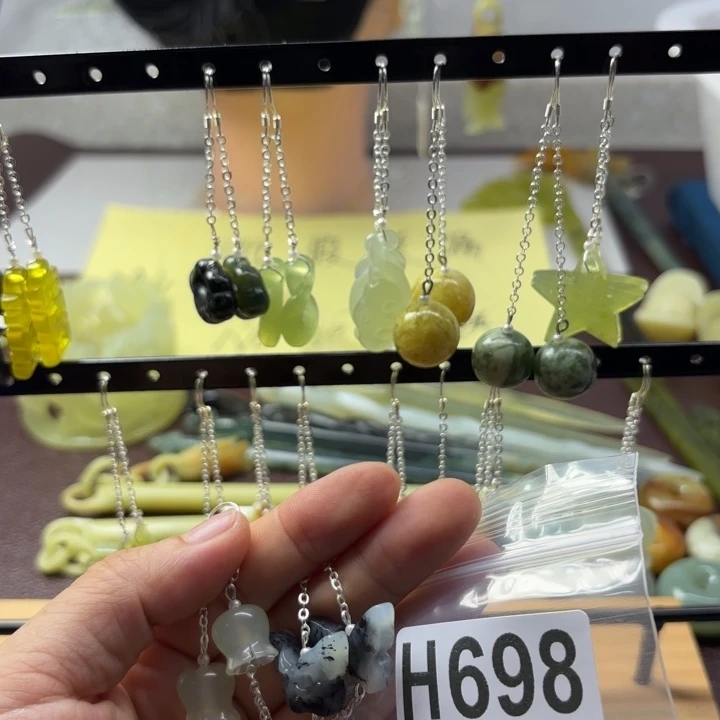 蛇纹石玉发饰合金?***?