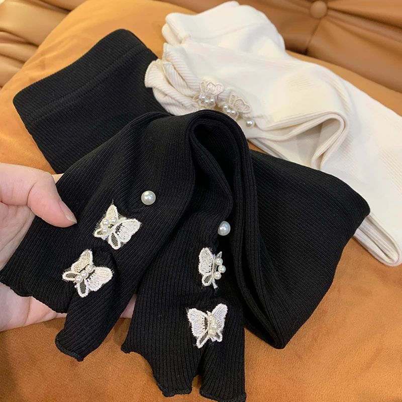 【现货卖完不补】女童打底裤春装儿童2023新款珍珠蝴蝶结裤子宝宝