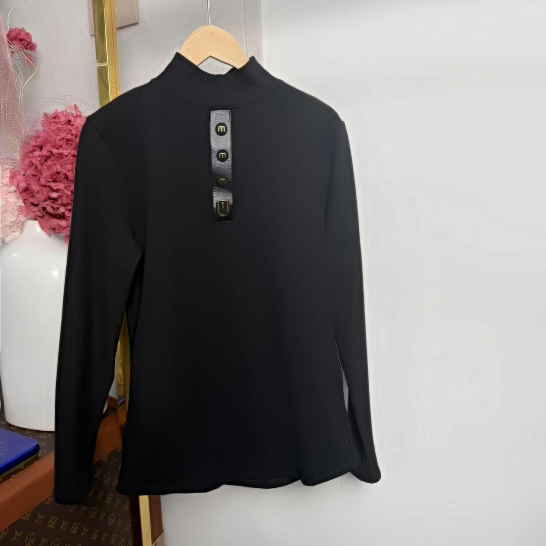 商场货！时尚百搭休闲半高领双面澳绒打底衫！