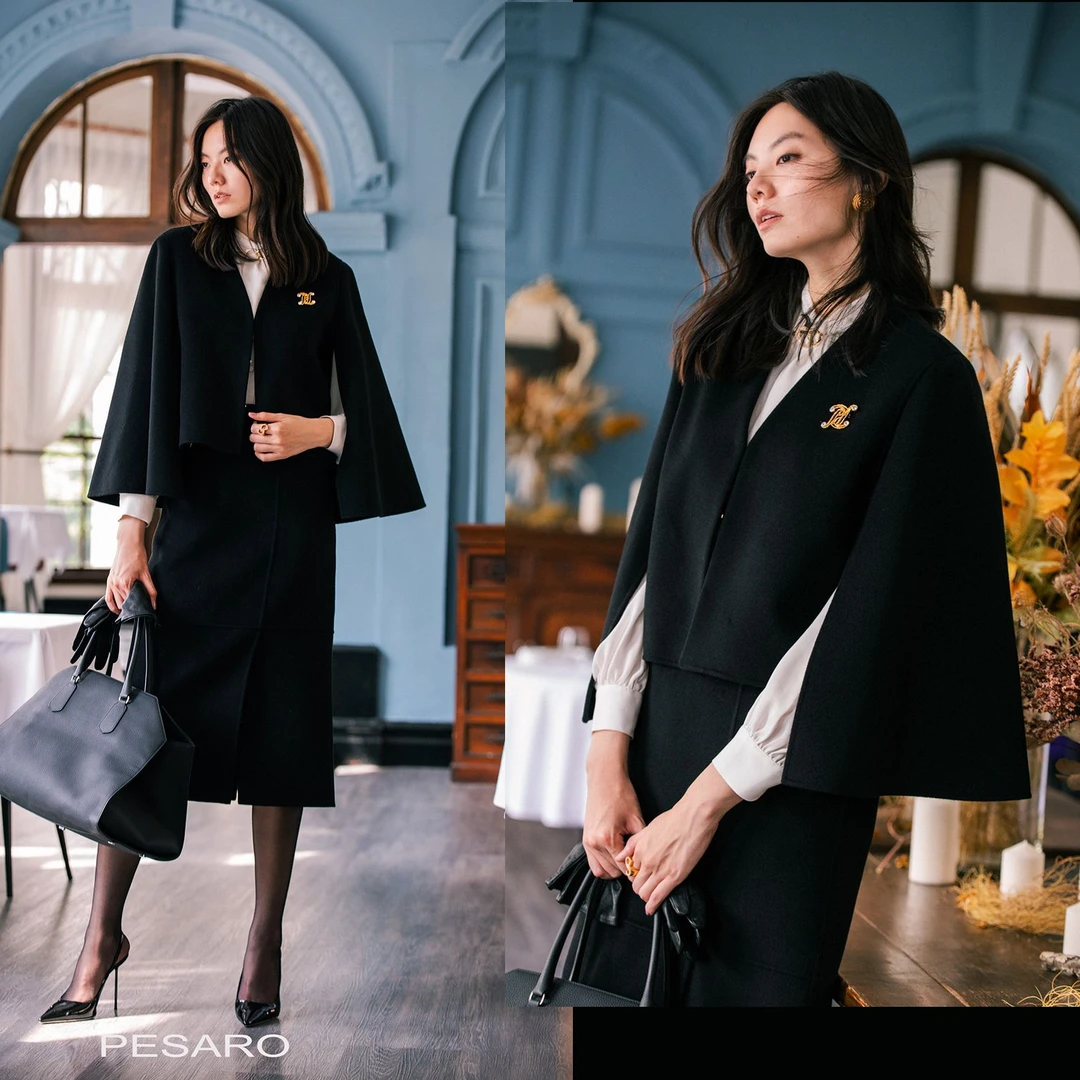 PESARO名媛风秋冬毛呢半裙3209-8012