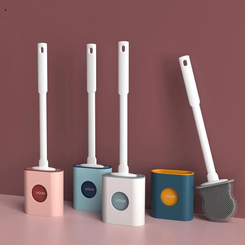 硅胶不粘毛马桶刷无死角家用厕所神器卫生间壁挂式刷子清洁套装