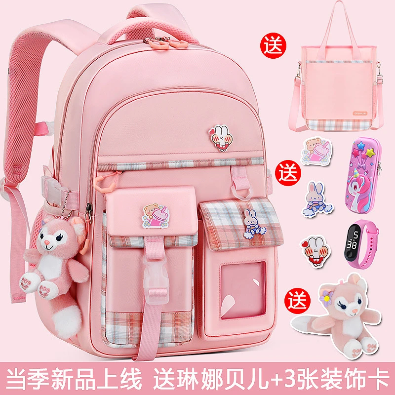 女童书包幼儿园女生小学生一二三到超轻便休闲韩版时尚减负双肩包