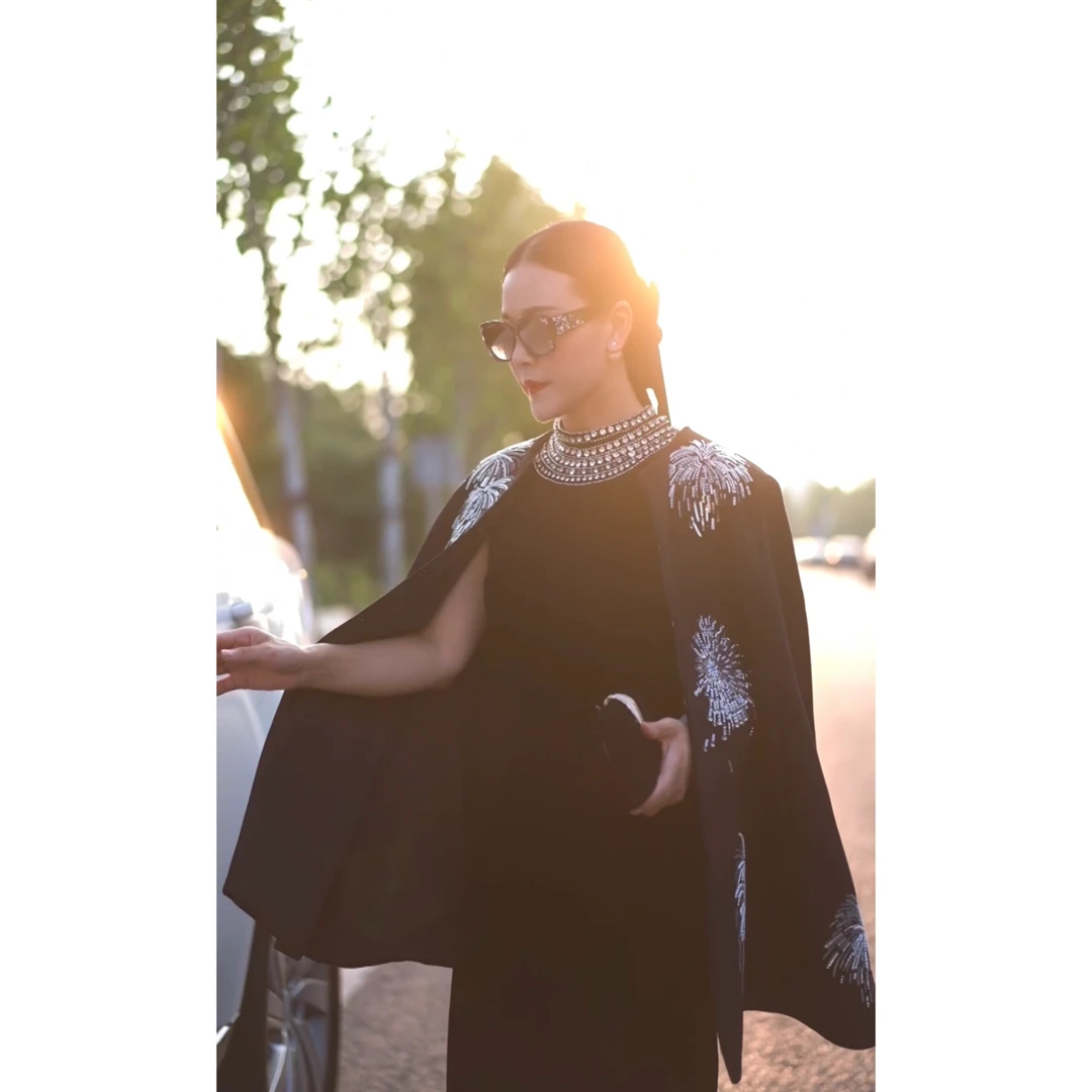 灿如星河 | 高品质国风羊毛外披斗篷大衣