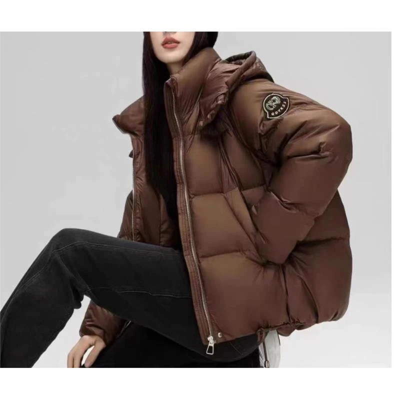【宠粉专属】2024款羽绒服咖色美拉德穿搭短款面包服外套 7907Y