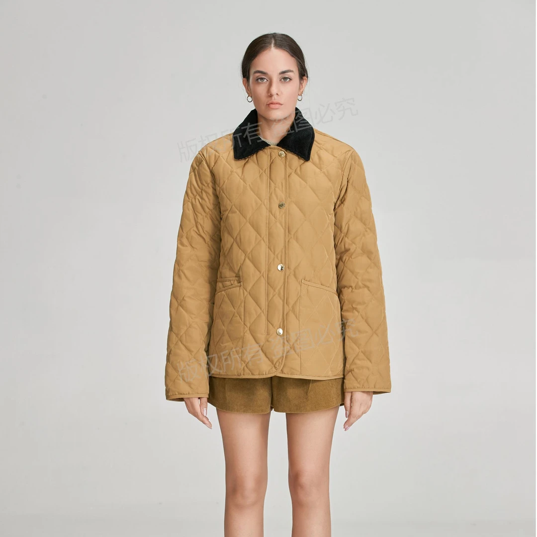 ManLing2024年白鹅绒新款时尚立领休闲保暖冬季女款鹅绒服4006