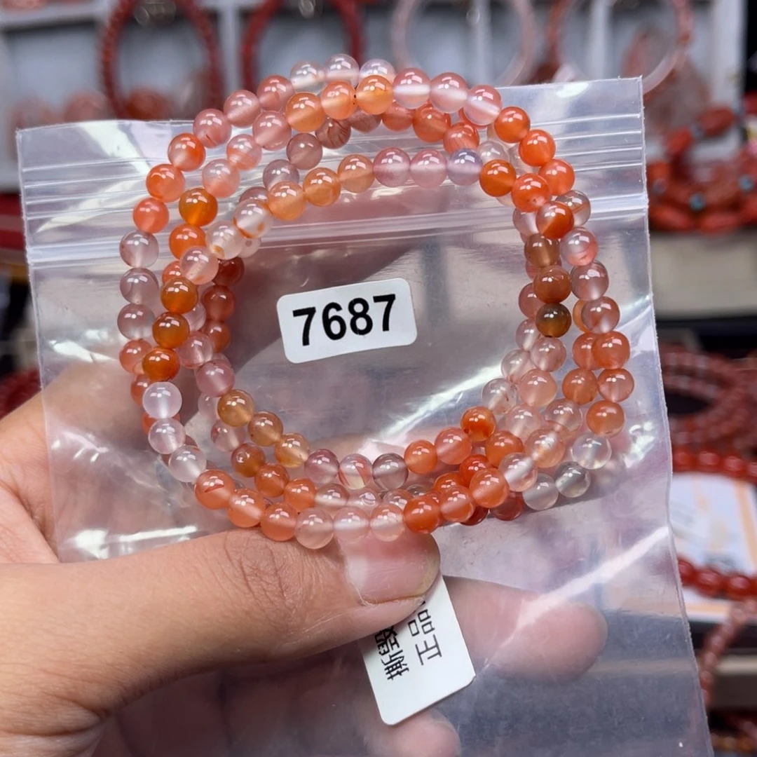 南红玛瑙手串5m7687未镶嵌