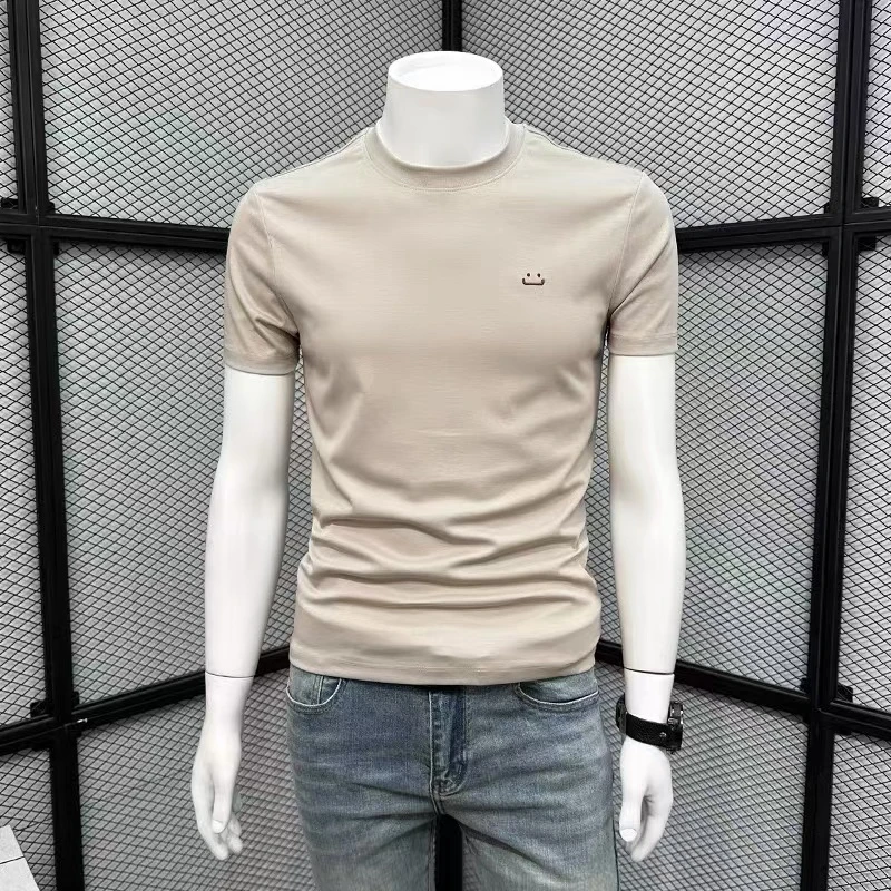 男装简约男士短袖t恤夏季2024新款休闲圆领半袖潮牌体恤百搭上衣