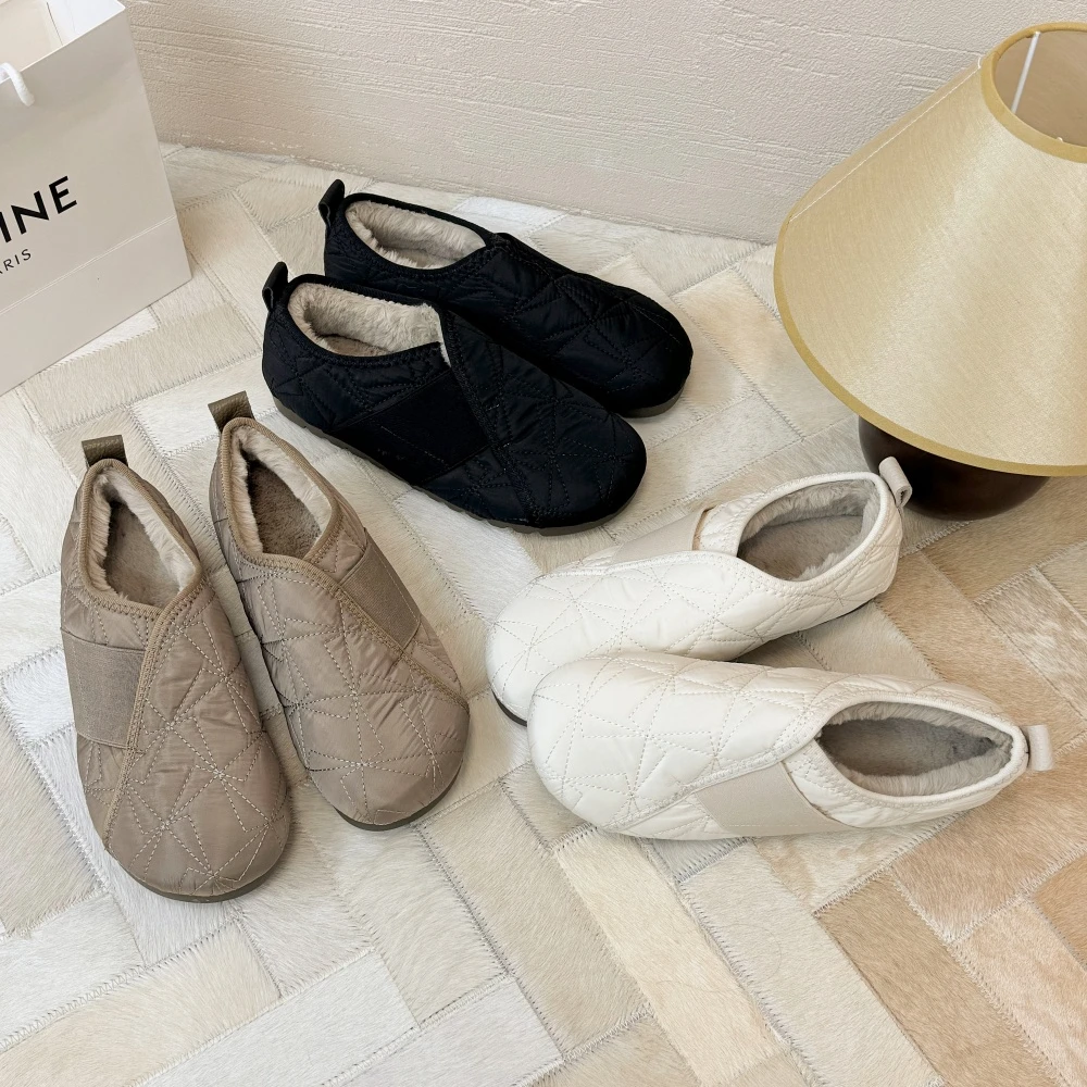 羊毛妈妈鞋保暖舒适奶奶软棉鞋女冬季新款外穿加绒加厚防滑雪地靴