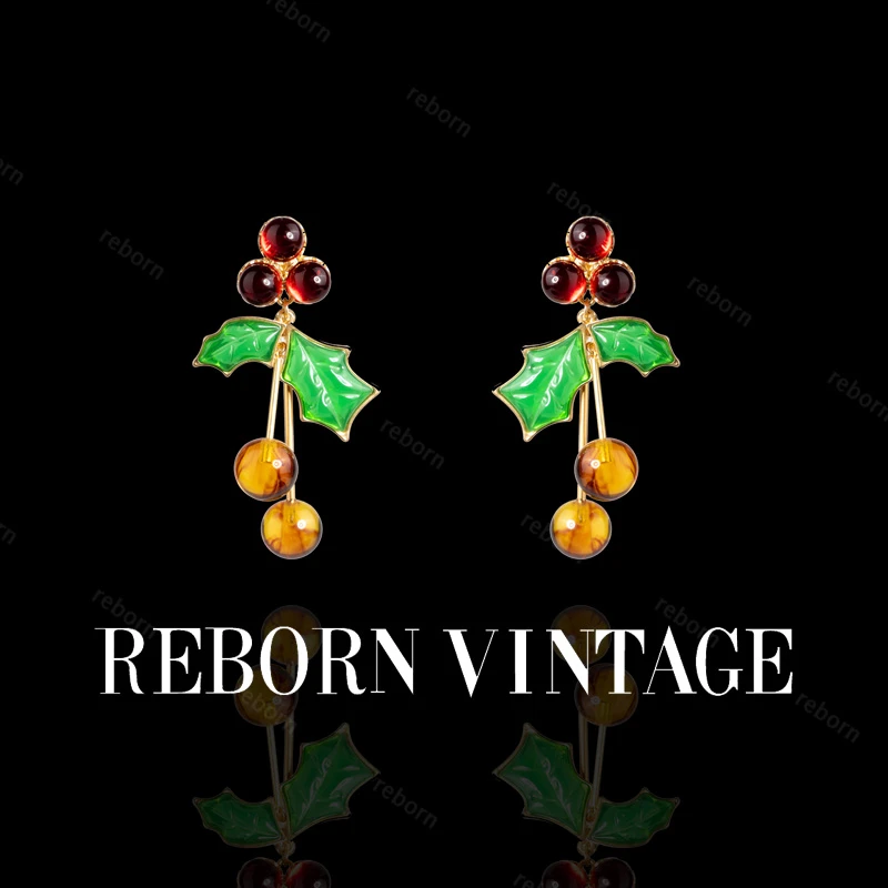 合金耳饰 【520礼物】Reborn Vintage复古百搭法式小众优雅设计感