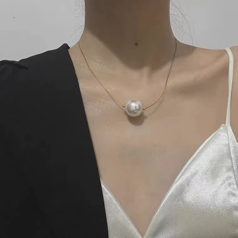 非金属莫桑石吊坠 L.X~钛钢合成锆石项链复古细金丝线吊坠9010