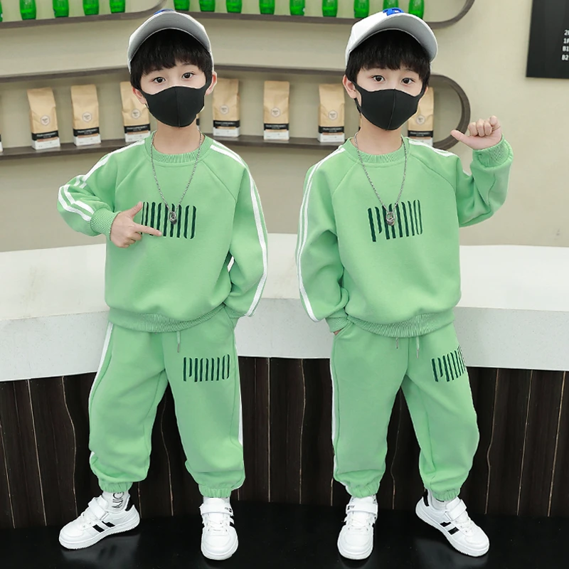 2025新款男童秋装套装洋气宝宝春秋款网红衣服儿童痞帅卫衣两件套