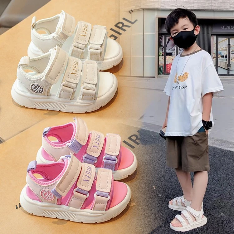 小男孩帅气凉鞋运动款2024新款夏季软底女童休闲凉鞋中大童时尚爆