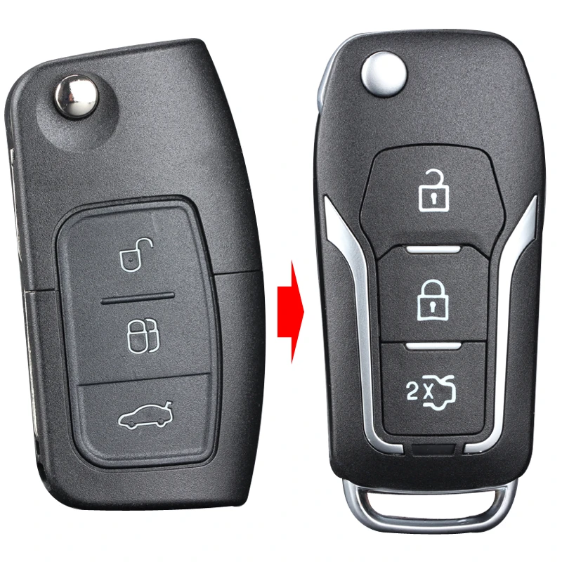 适用福特福克斯嘉年华翼搏蒙迪欧致胜汽车钥匙遥控器改装外壳