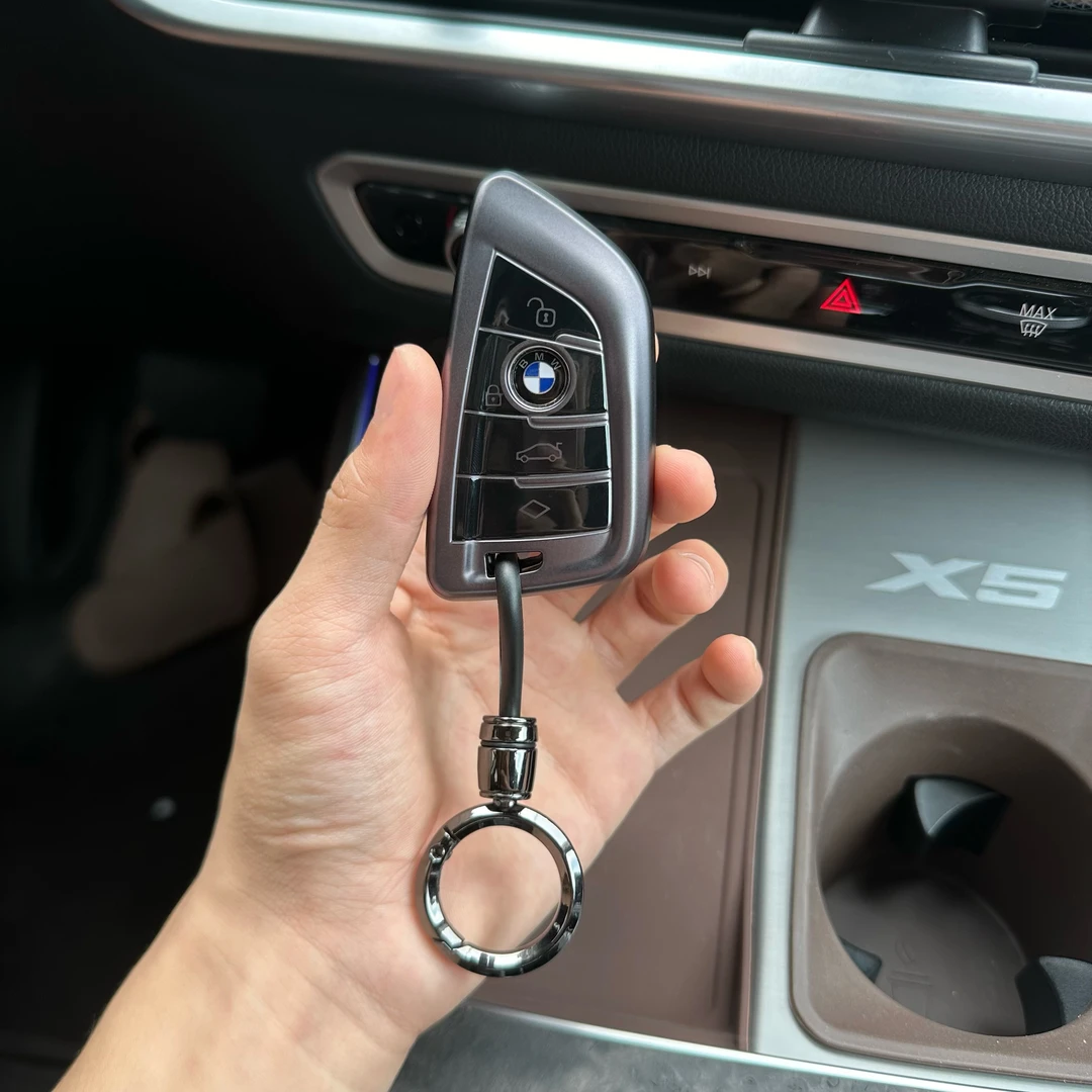 宝马钥匙套x5/x7 三系5系530车x2 x1女x3五系x5壳525刀锋金属灰壳