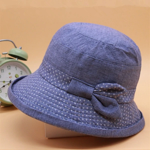 老年人女士帽子春秋季妈妈时装帽中老人帽奶奶女春中年布帽盆礼帽