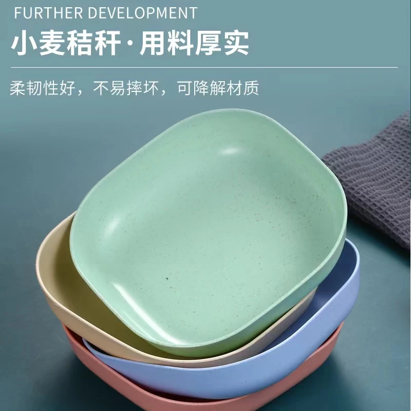 这款吐骨碟,10个2.1全国包邮,小麦秸秆,不易摔烂 网红女鞋提供【3】