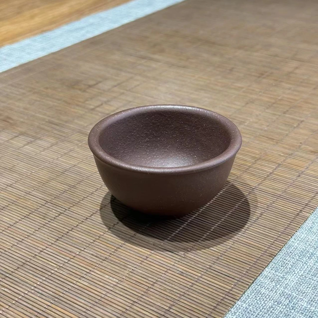 紫玉金砂主人杯客杯110cc紫砂杯大口杯184
