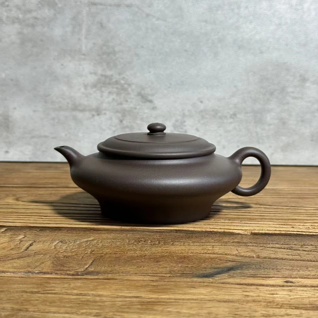 虚扁 老紫泥 240cc 倪文超制 紫砂壶647