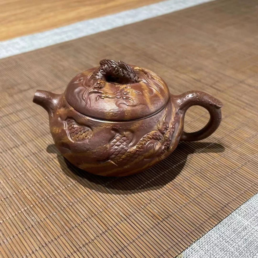 隐龙供春 绞泥200cc陈永华制紫砂壶223