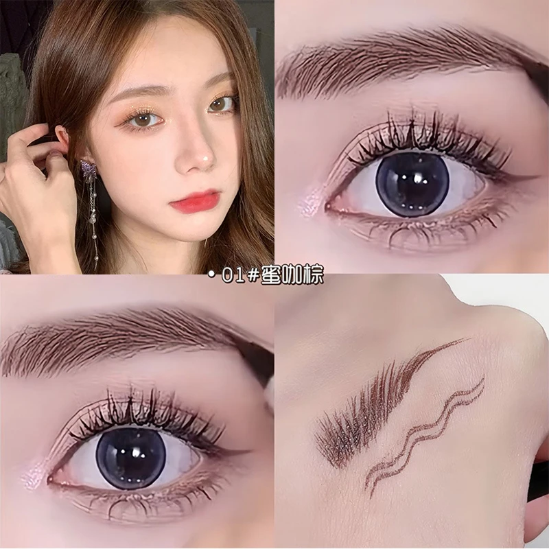 二叉眉笔防水防汗不掉色推荐正品防汗不掉色自然仿真2024新款学生