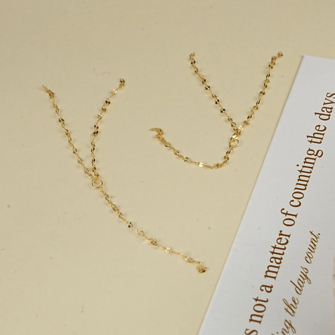 【珠寶】18k金耳线-32941（多样性发其一）