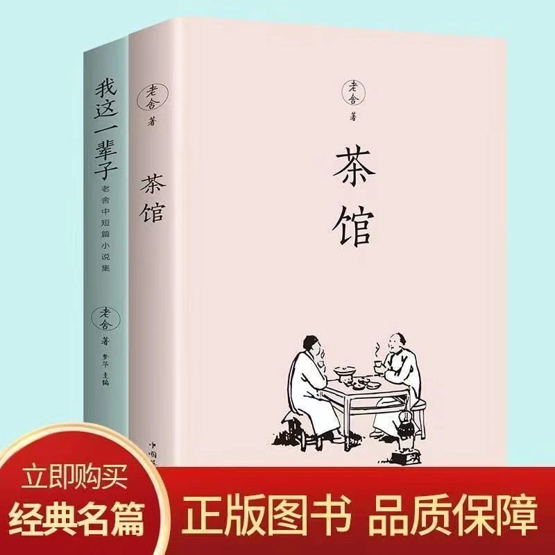 茶馆老舍 我这一辈子 老舍的书现当代经典小说散文集畅销文学名著