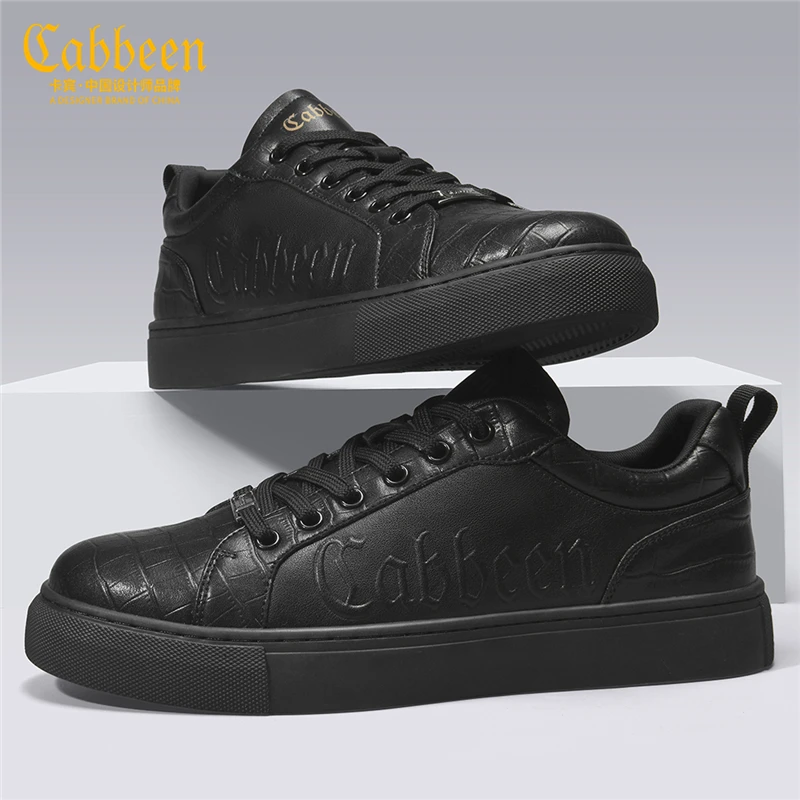 Cabbeen/卡宾潮流鞋子男款2024新款夏季透气男士板鞋爆款休闲鞋