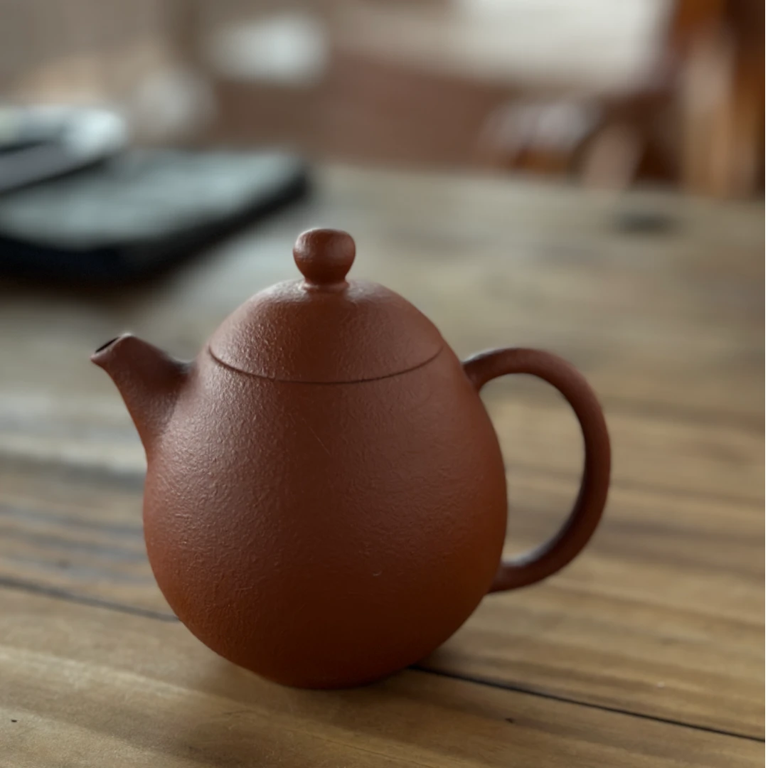 【赫贺阑】茶具壶红降坡泥龙蛋壶200CC功夫茶泡茶壶手工紫砂茶壶