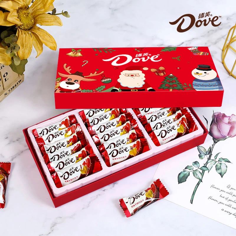 Dove/德芙巧克力新年礼物夹心零食生日情人节送女友奶味盒装丝滑