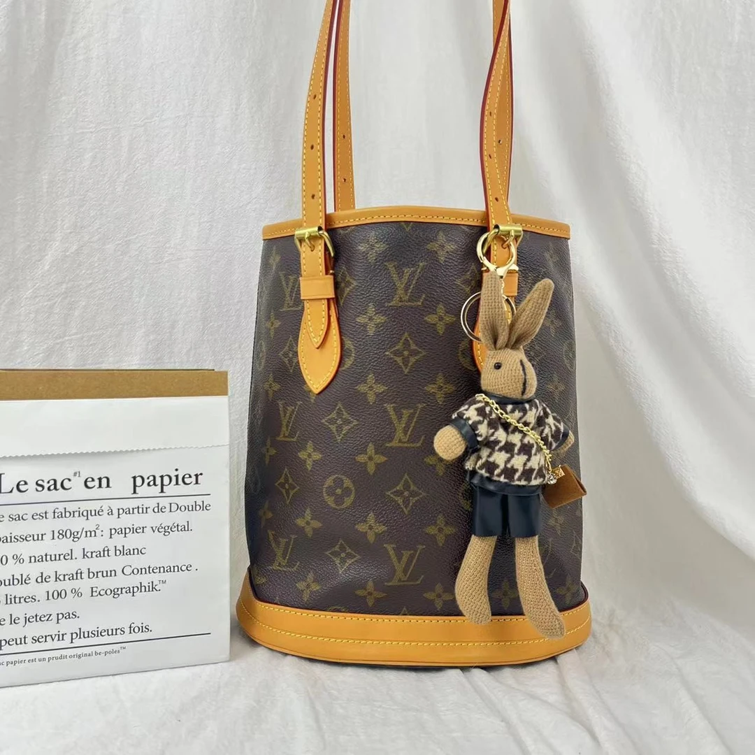 95新 LouisVuitton/路易威登 Lv中古小水桶女生奢侈品包包托特包