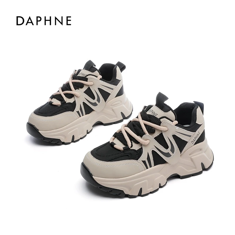 Daphne/达芙妮老爹鞋女ins潮2025夏季新款时尚百搭厚底运动休闲鞋