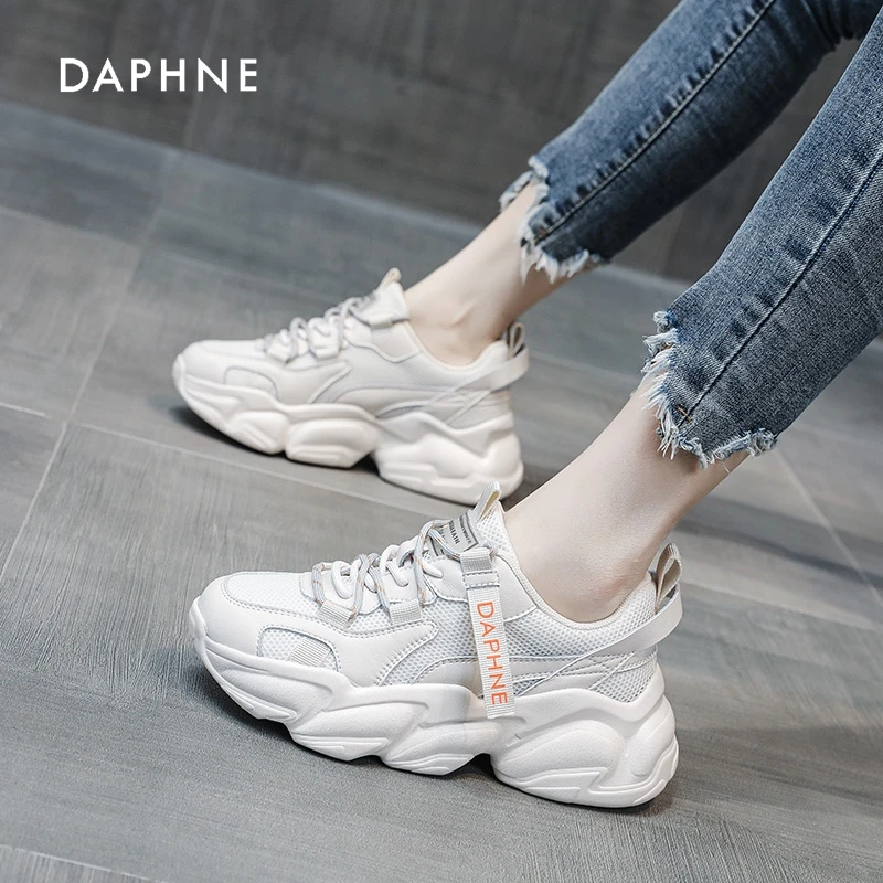 Daphne/达芙妮老爹鞋女2025新款秋季时尚百搭女鞋厚底休闲运动鞋H