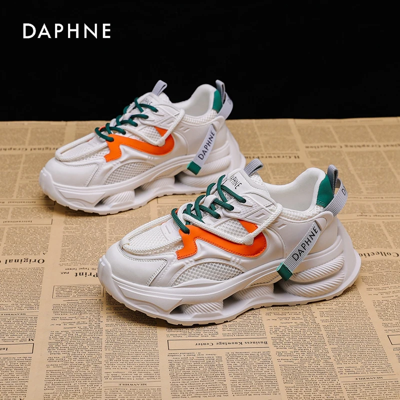 Daphne/达芙妮老爹鞋女2025夏季新款潮流百搭网红厚底休闲运动鞋