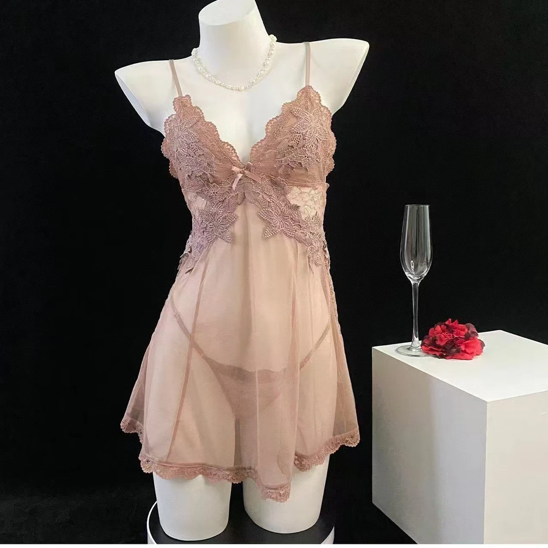 高货性感蕾丝睡裙