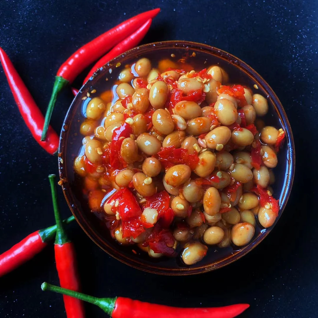 刘瑞家香辣酒豆夹馍拌米饭拌面条好伴侣340g酒豆子