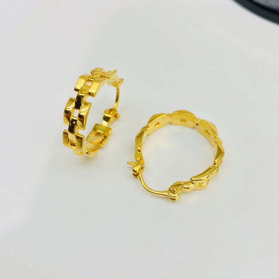 足金999 精工5D港链条 耳扣6.32克