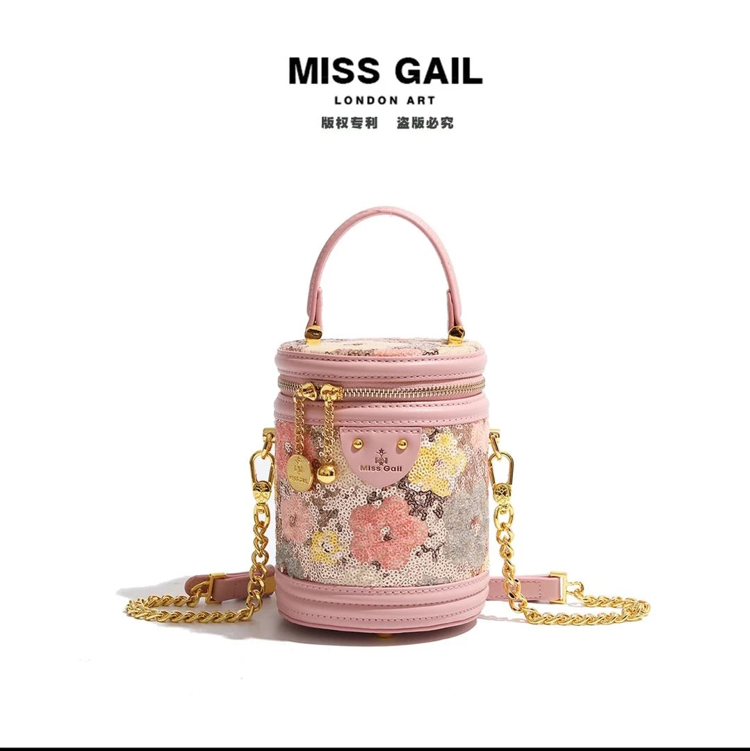 Miss Gail/米希盖尔潮流小包包单肩肩包洋气女士斜跨圆筒8004