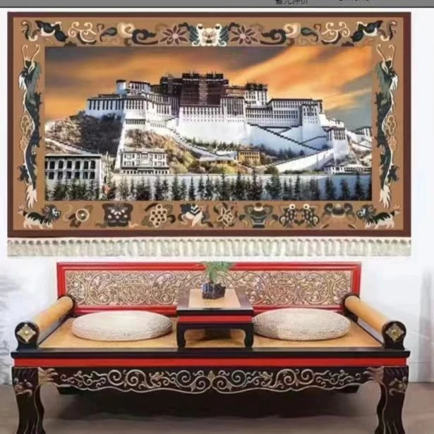 【新疆包邮】布达拉宫挂毯晚霞