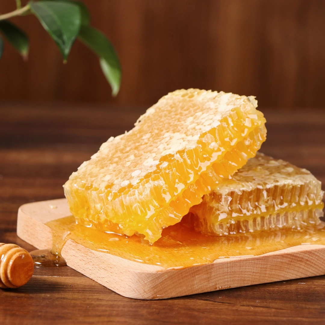 [现切现装]自然纯蜂巢蜜500g蜂巢蜜嚼着吃蜂蜜蜂野山花自产蜂窝蜜