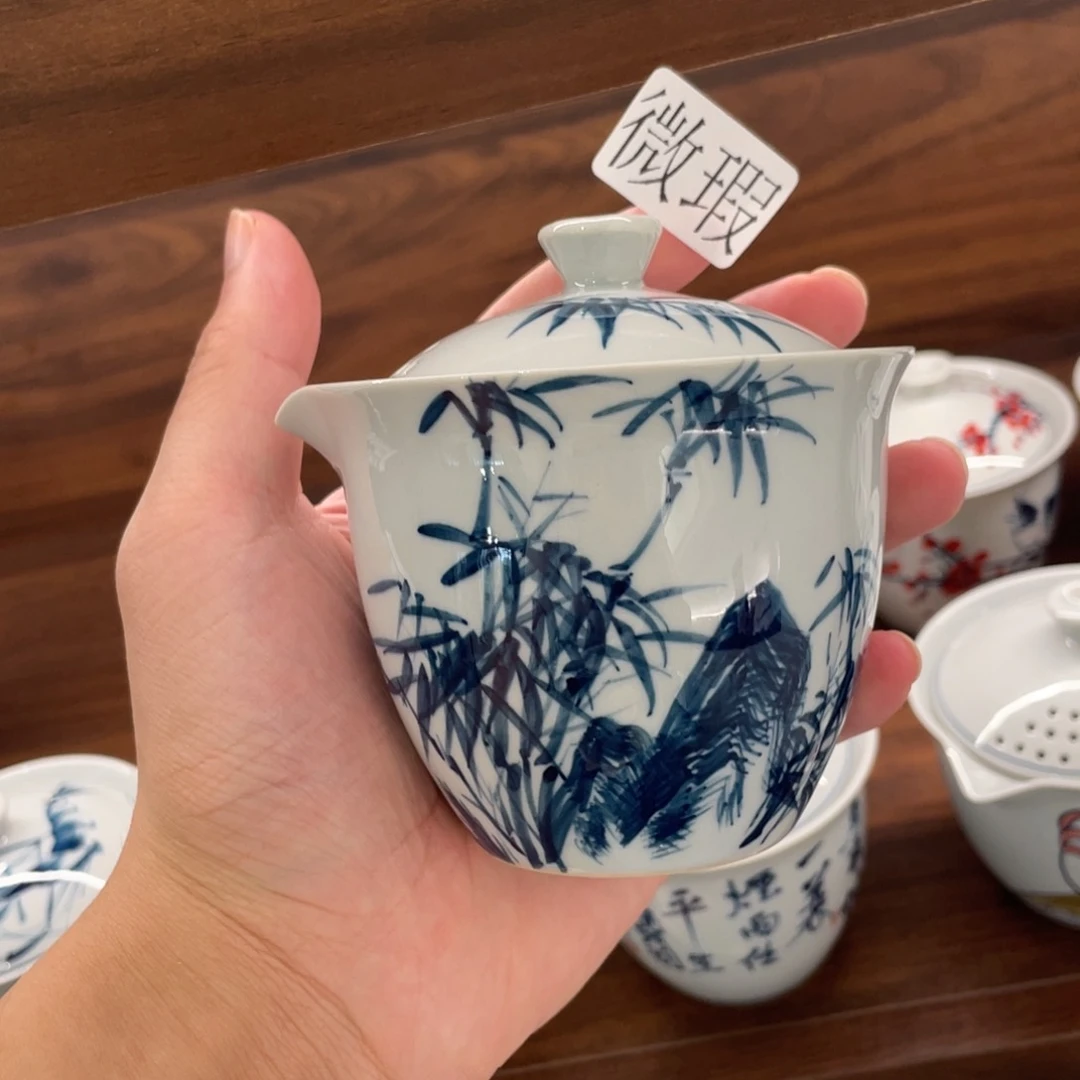 釉下手绘茶具陶瓷