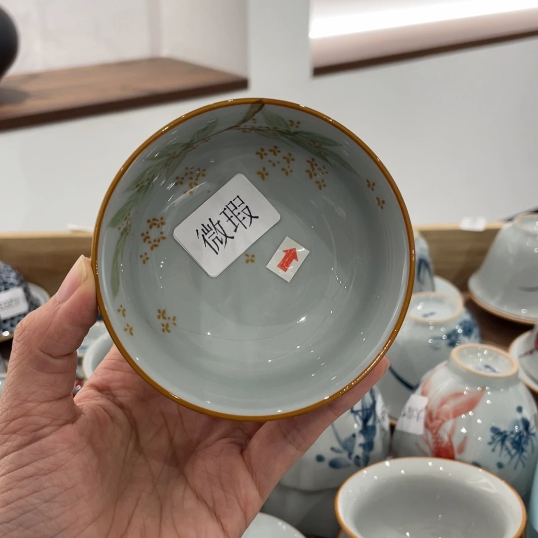 微瑕釉下彩纯手绘