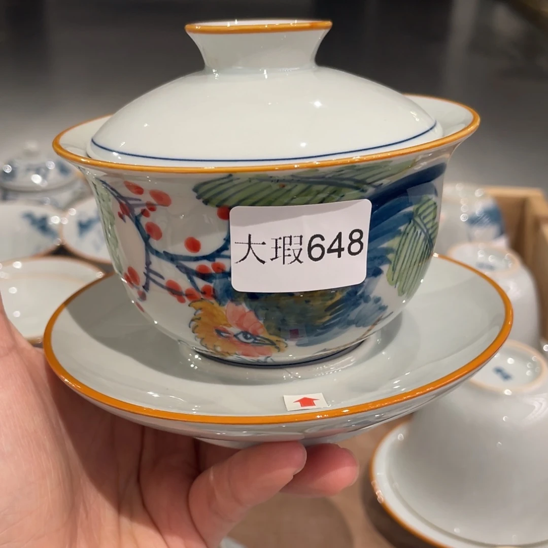 微瑕釉下彩纯手绘