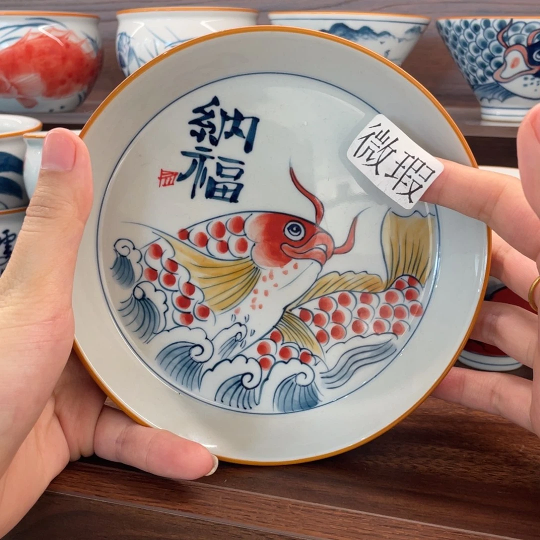 釉下老陶泥手工绘制