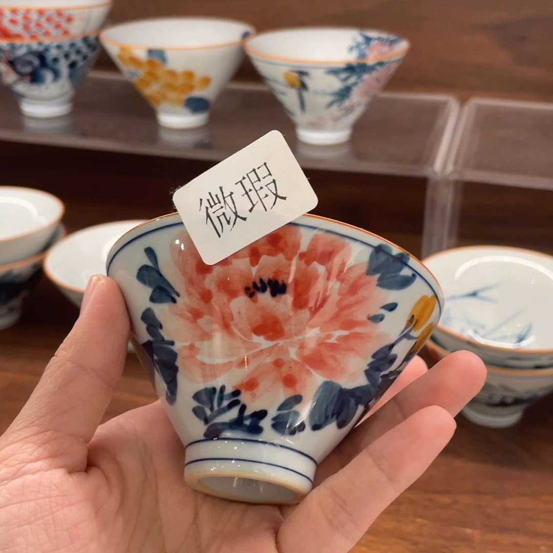 微瑕釉下彩纯手绘