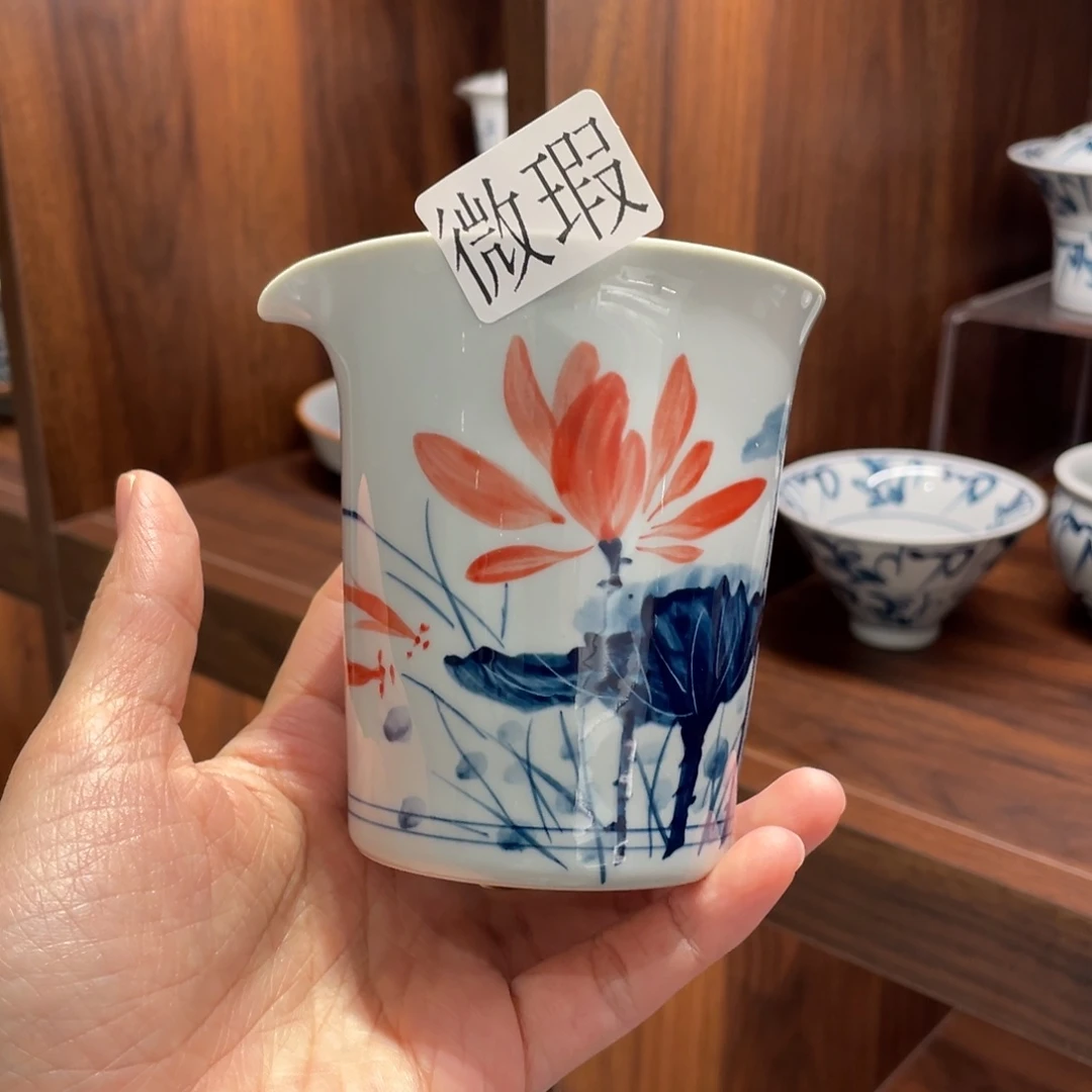 微瑕釉下彩纯手绘