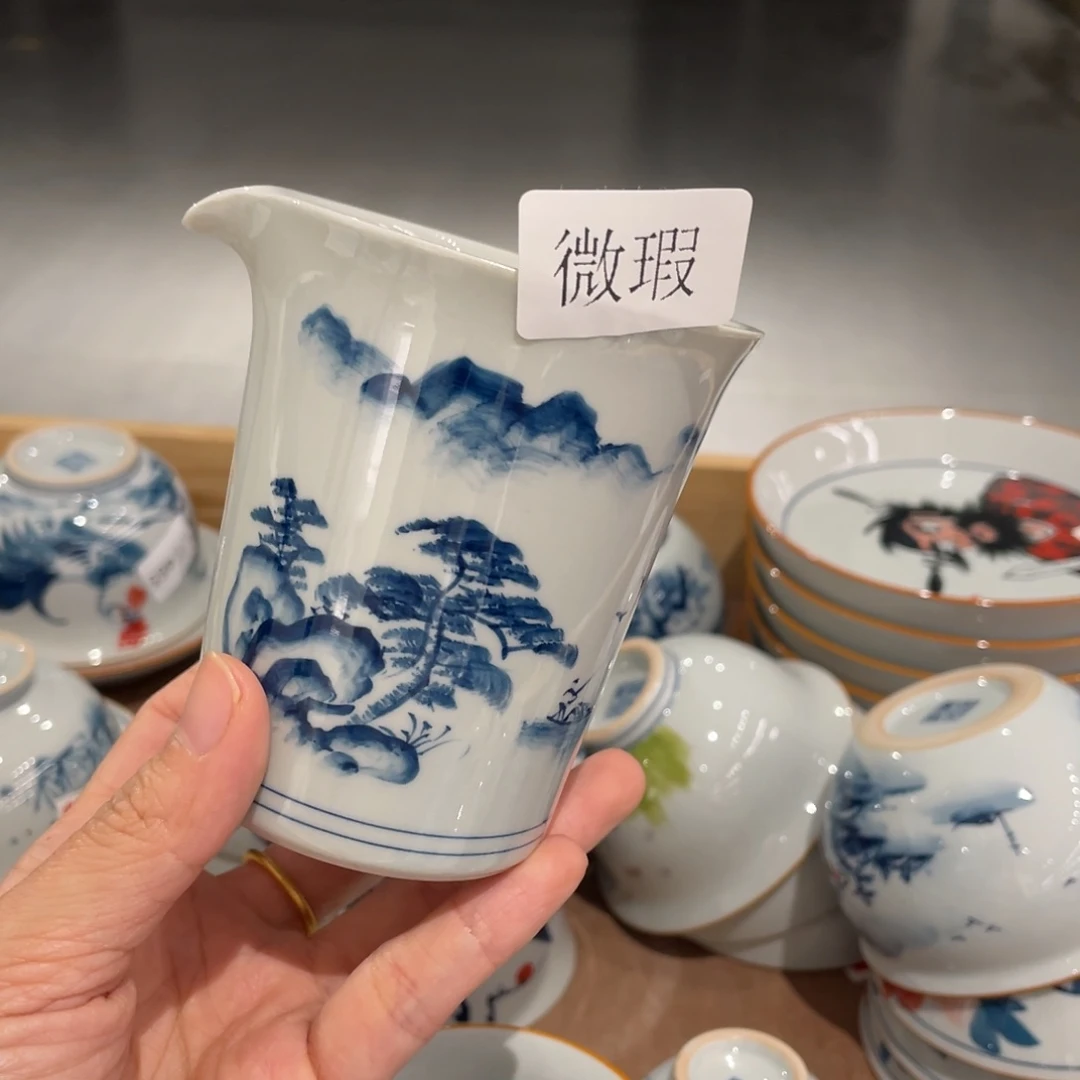 有瑕釉下彩纯手绘